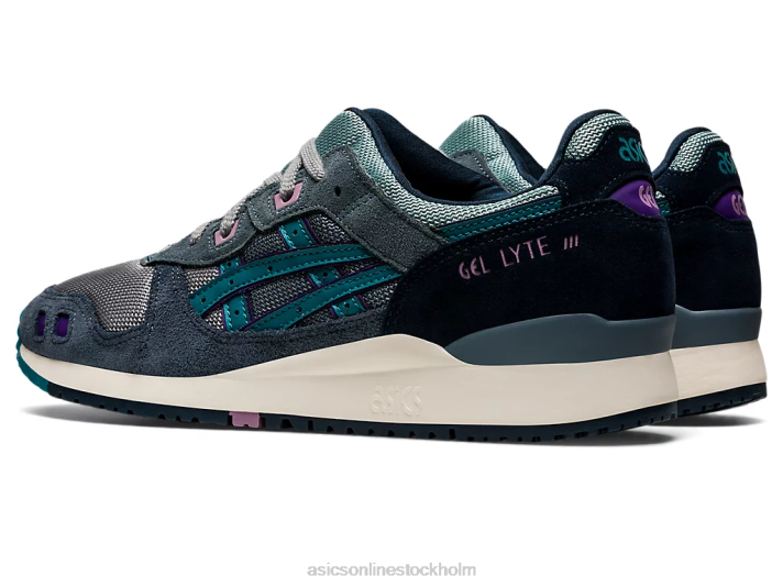 Asics gel-lyte iii og kvinnor D6D0745 asfalt/berylgrönt