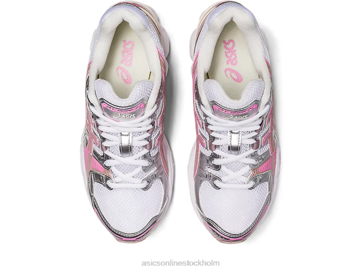 Asics gel-nimbus 9 kvinnor D6D02255 vit/rent silver