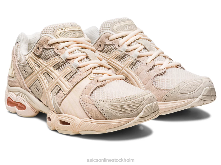 Asics gel-nimbus 9 kvinnor D6D02539 havregryn/vit persika