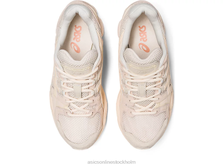 Asics gel-nimbus 9 kvinnor D6D02539 havregryn/vit persika