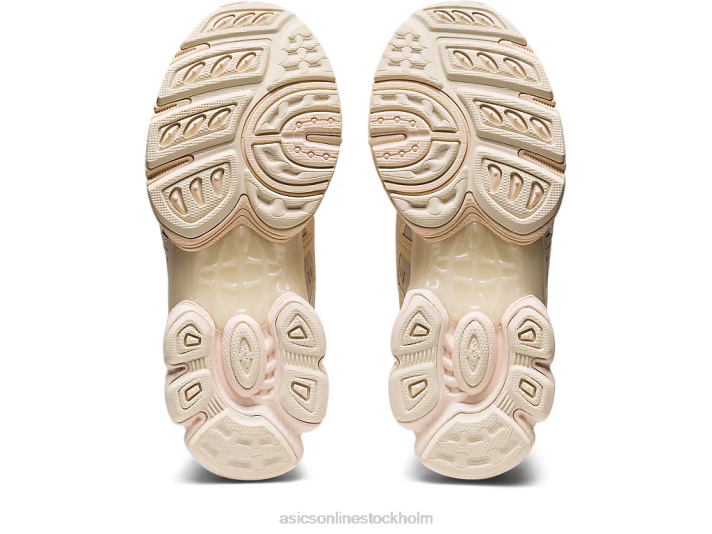 Asics gel-nimbus 9 kvinnor D6D02539 havregryn/vit persika