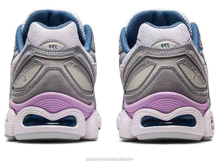 Asics gel-nimbus 9 kvinnor D6D02572 vit/mellan grå