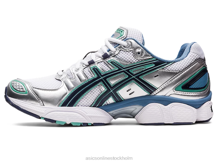 Asics gel-nimbus 9 kvinnor D6D0266 vit/rent silver