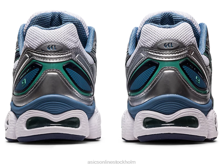 Asics gel-nimbus 9 kvinnor D6D0266 vit/rent silver