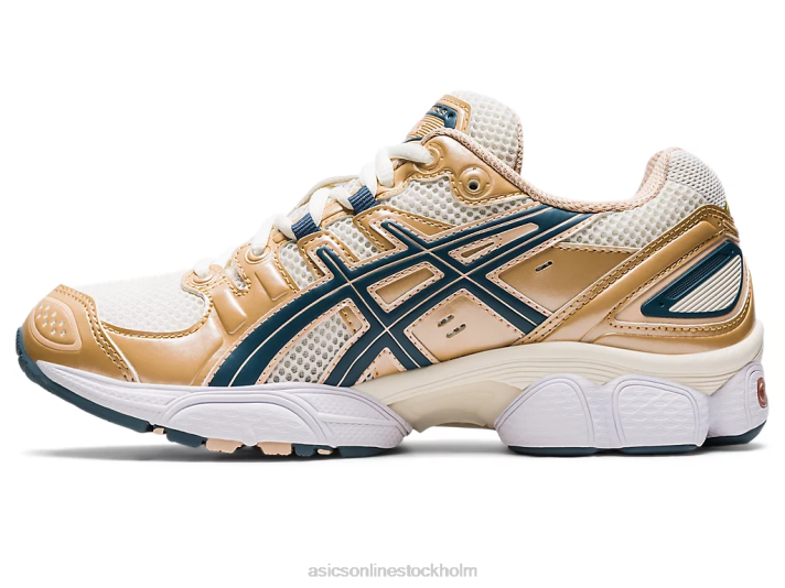 Asics gel-nimbus 9 kvinnor D6D02701 kräm/järnklädd