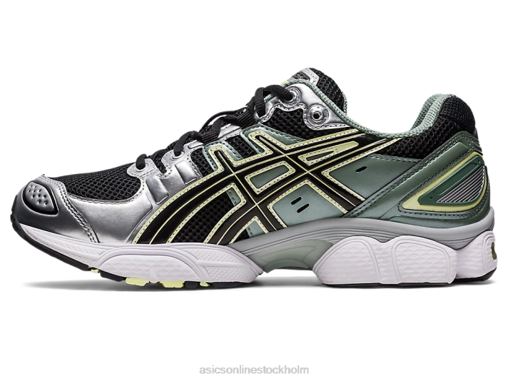 Asics gel-nimbus 9 kvinnor D6D0273 svart/rent silver