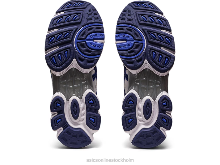 Asics gel-nimbus 9 kvinnor D6D0282 vit/indigoblå