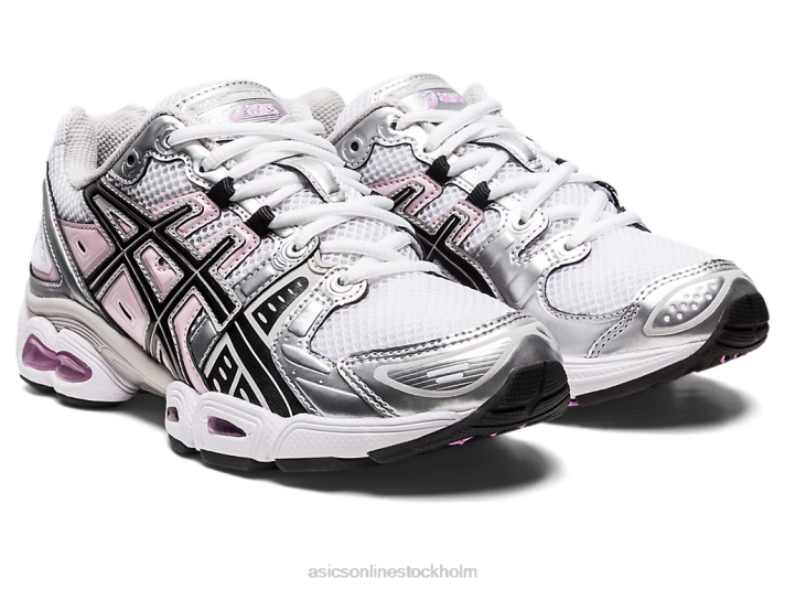 Asics gel-nimbus 9 kvinnor D6D02931 vit svart