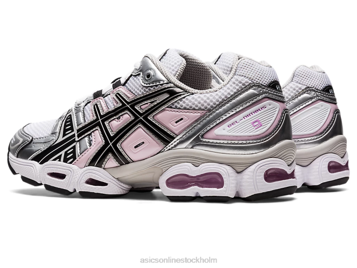 Asics gel-nimbus 9 kvinnor D6D02931 vit svart