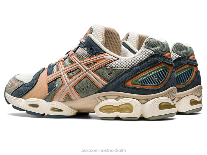 Asics gel-nimbus 9 kvinnor D6D0756 kräm/fjädergrå