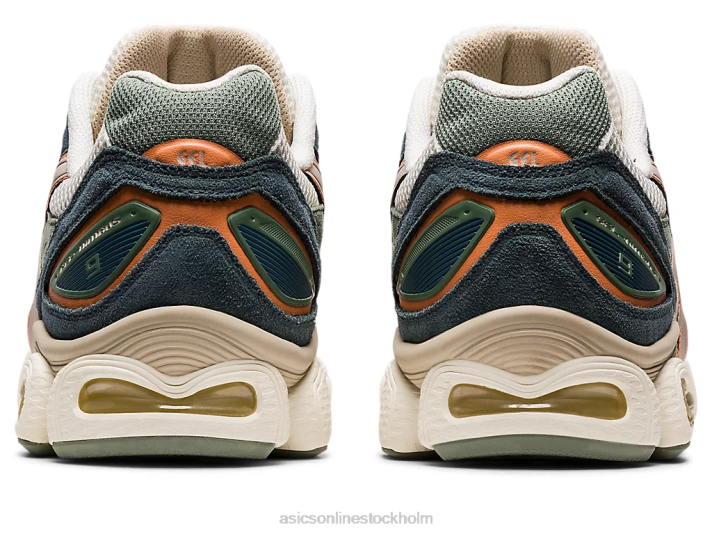 Asics gel-nimbus 9 kvinnor D6D0756 kräm/fjädergrå