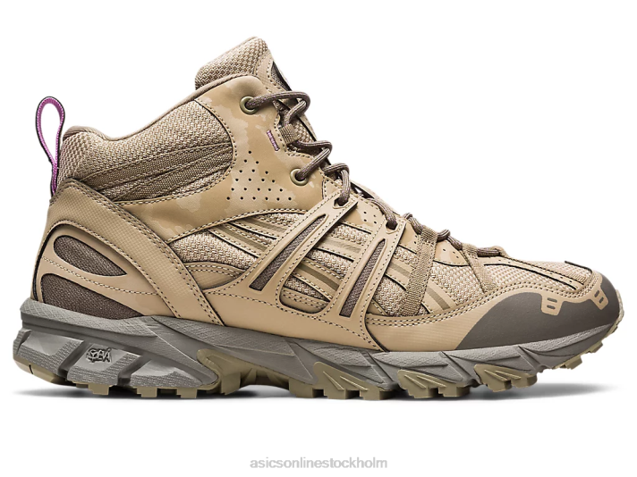 fjädergrå/trä crepe