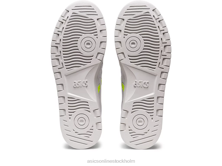 Asics japan s kvinnor D6D02634 vit/säkerhetsgul