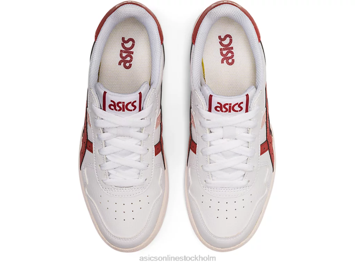 Asics japan s kvinnor D6D02904 vitt/rött tegel