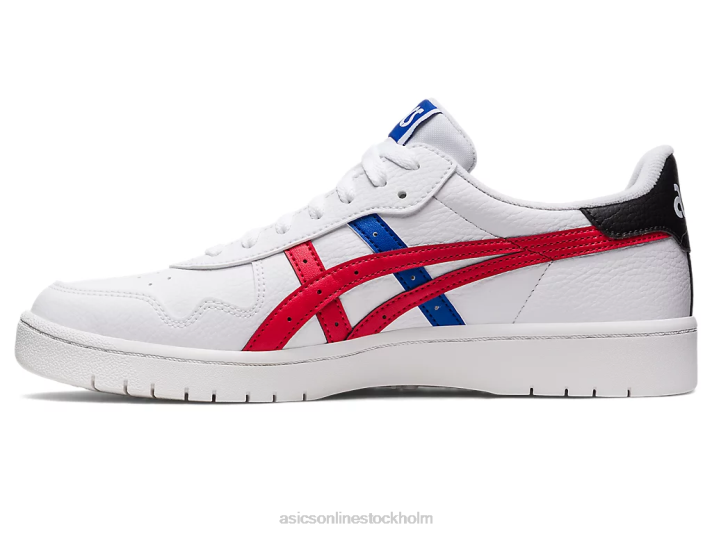 Asics japan s kvinnor D6D0648 vit/klassisk röd