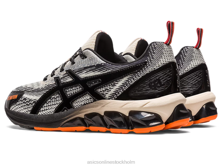 Asics p.e nation x gel-quantum 180 vii kvinnor D6D02381 elfenben/svart