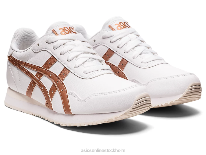 Asics tigerlöpare kvinnor D6D03140 vit/rosa guld