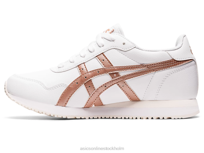 Asics tigerlöpare kvinnor D6D03140 vit/rosa guld