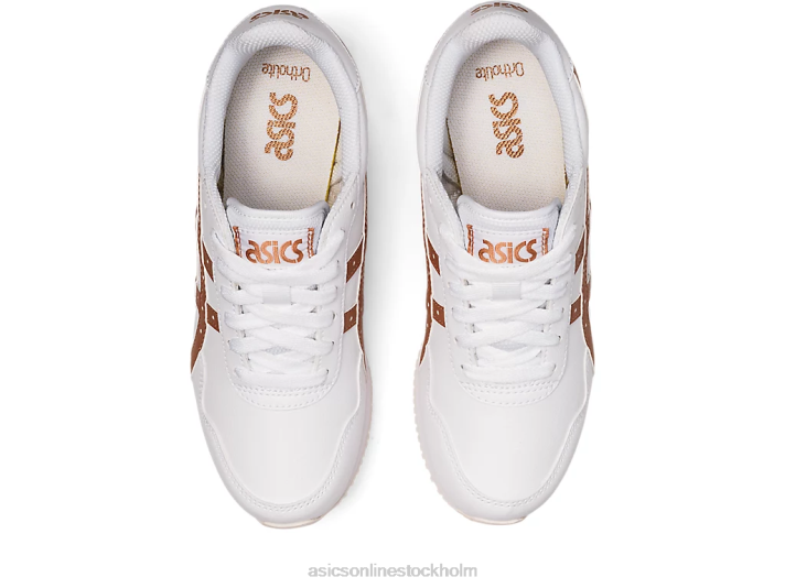 Asics tigerlöpare kvinnor D6D03140 vit/rosa guld