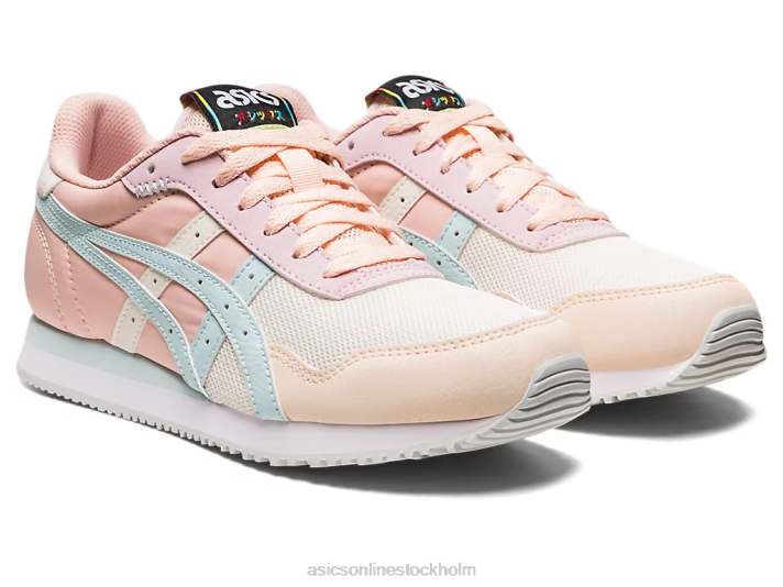 Asics tigerlöpare kvinnor D6D03150 grädde/aqua angel