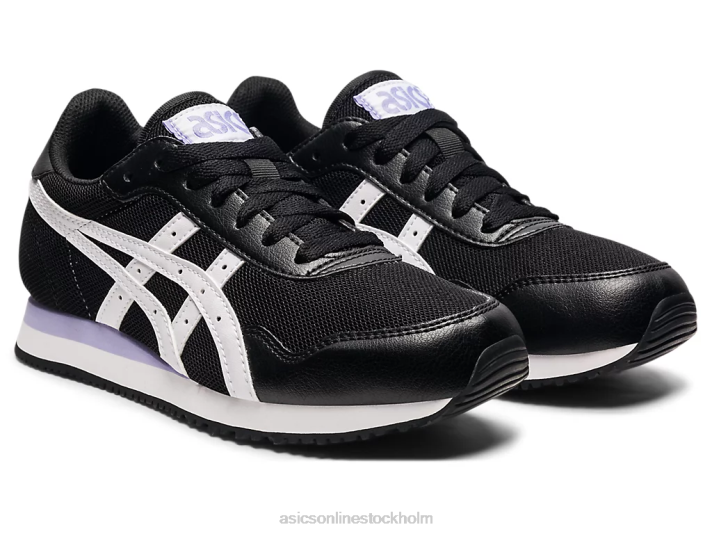 Asics tigerlöpare kvinnor D6D03734 svart vit