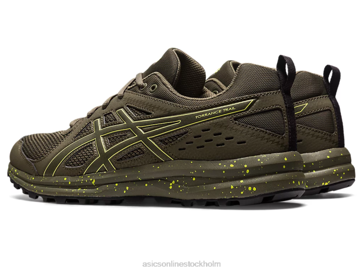 Asics torrans spår kvinnor D6D0220 brun sten/citrongnista