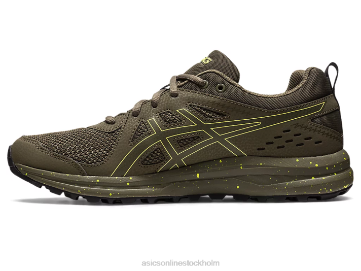 Asics torrans spår kvinnor D6D0220 brun sten/citrongnista