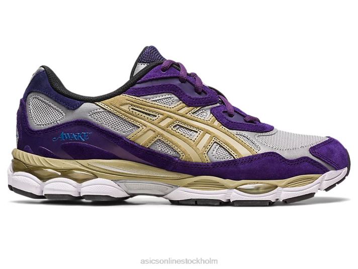 Asics vaken ny x gel-nyc kvinnor D6D0307 rent silver/gotisk druva