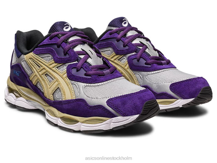 Asics vaken ny x gel-nyc kvinnor D6D0307 rent silver/gotisk druva