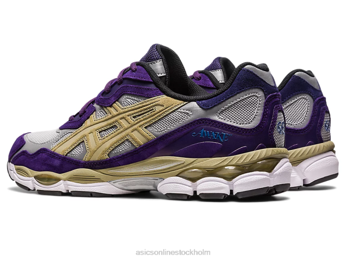 Asics vaken ny x gel-nyc kvinnor D6D0307 rent silver/gotisk druva