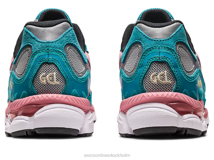 Asics vaken ny x gel-nyc kvinnor D6D0308 rent silver/grönblå skiffer