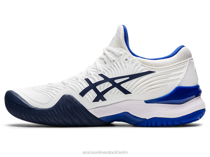 Asics domstol ff 2 kvinnor D6D03902 vit/lapis lazuli blå