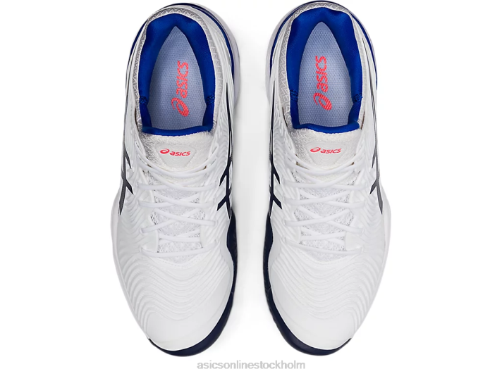 Asics domstol ff 2 kvinnor D6D03902 vit/lapis lazuli blå