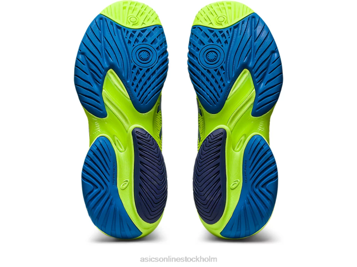 Asics domstol ff 3 kvinnor D6D02177 hazard grön/reborn blå