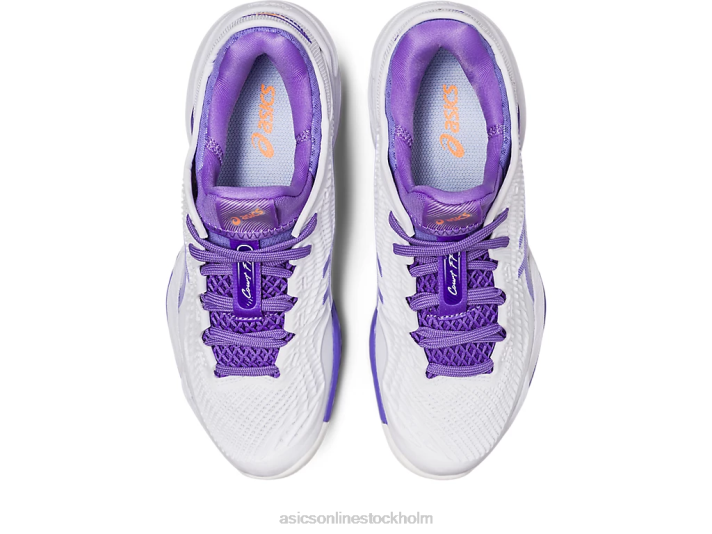 Asics domstol ff 3 kvinnor D6D02387 vit/ametist