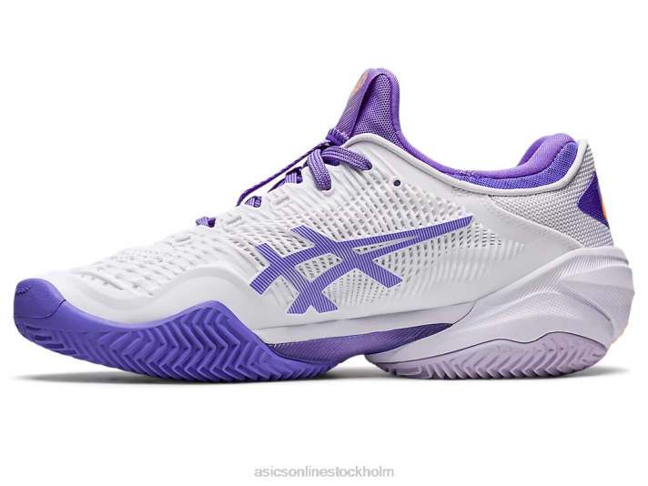 Asics domstol ff 3 lera kvinnor D6D02389 vit/ametist