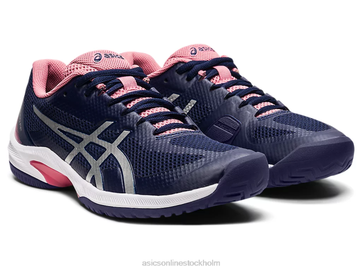 Asics domstol hastighet ff kvinnor D6D03511 peacoat/rent silver