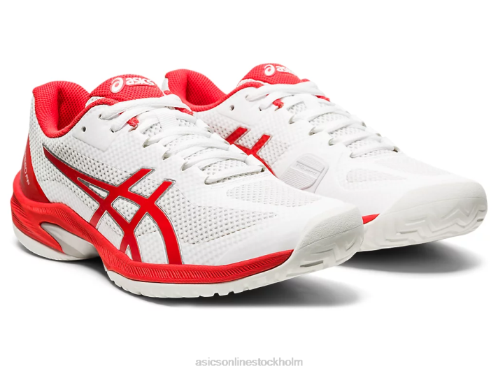 Asics domstol hastighet ff kvinnor D6D04102 vit/eldröd
