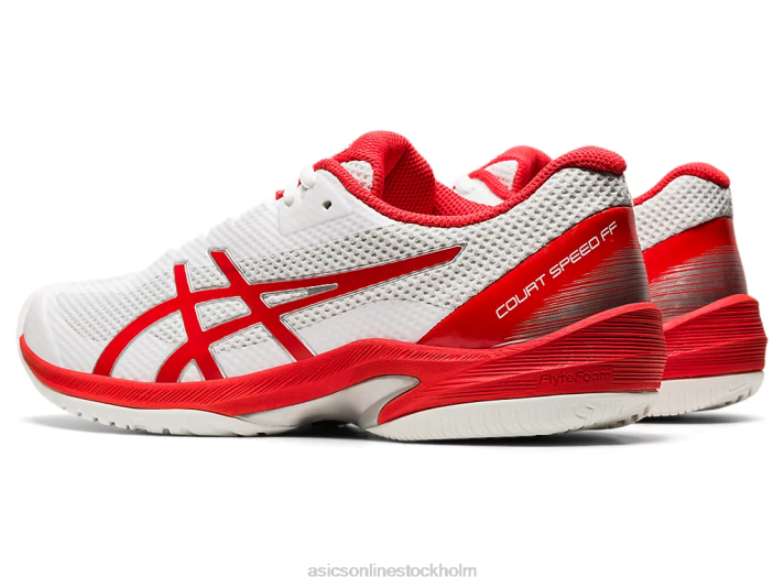 Asics domstol hastighet ff kvinnor D6D04102 vit/eldröd
