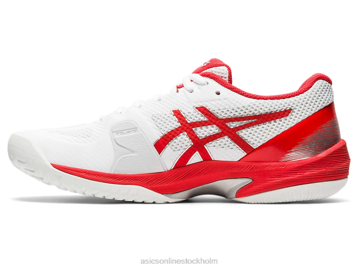 Asics domstol hastighet ff kvinnor D6D04102 vit/eldröd