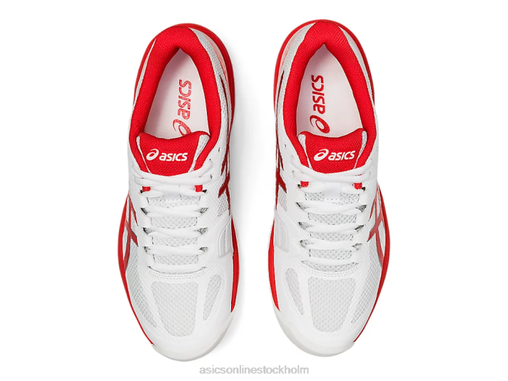Asics domstol hastighet ff kvinnor D6D04102 vit/eldröd