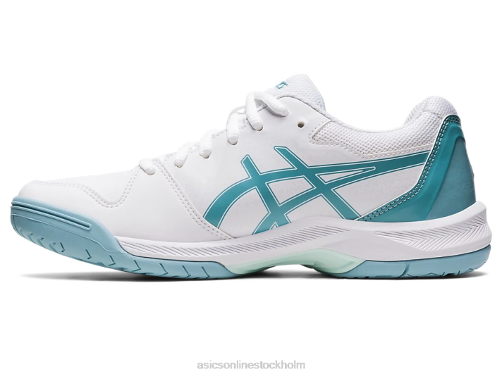 Asics gel-dedikerad 7 kvinnor D6D03181 vit/rökblå