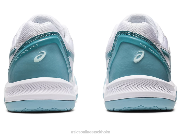 Asics gel-dedikerad 7 kvinnor D6D03181 vit/rökblå