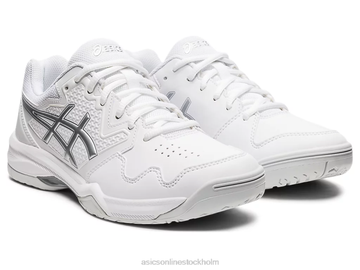 Asics gel-dedikerad 7 kvinnor D6D03768 vit/rent silver
