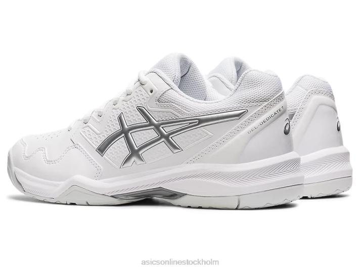 Asics gel-dedikerad 7 kvinnor D6D03768 vit/rent silver