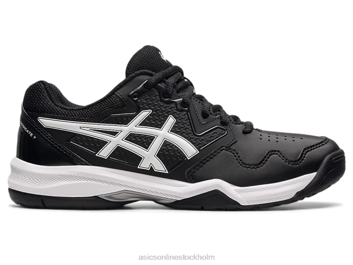 Asics gel-dedikerad 7 kvinnor D6D03856 svart vit