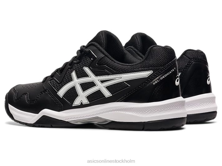 Asics gel-dedikerad 7 kvinnor D6D03856 svart vit