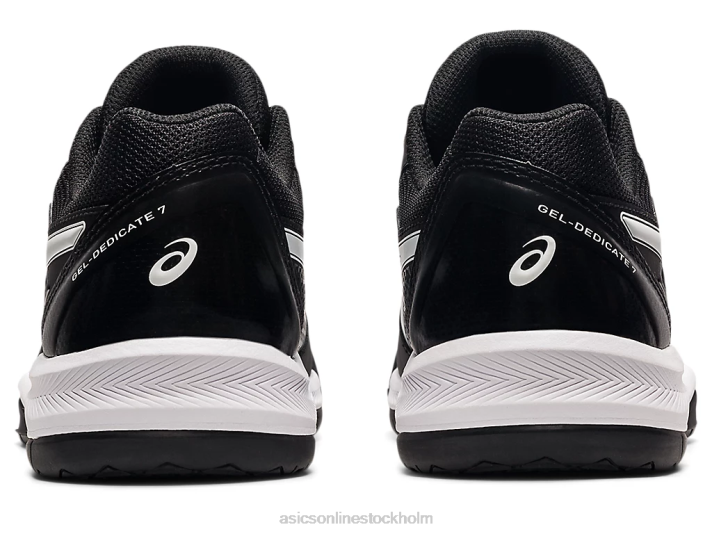 Asics gel-dedikerad 7 kvinnor D6D03856 svart vit