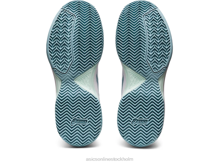 Asics gel-dedikerade 7 lera kvinnor D6D03184 vit/rökblå