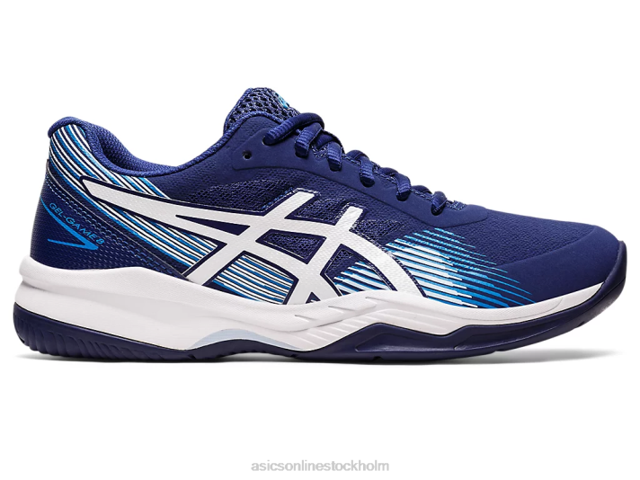 Asics gel-spel 8 kvinnor D6D03098 dyk blå/vit